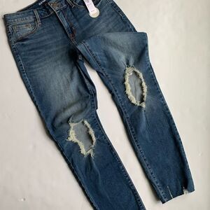 Old Navy Rockstar‎ Super Skinny Ankle Distressed Size 4